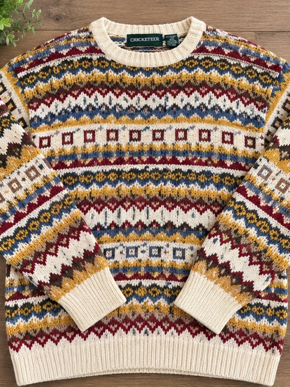 🍁 VINTAGE 80s/90s CRICKETEER FAIR ISLE KNIT